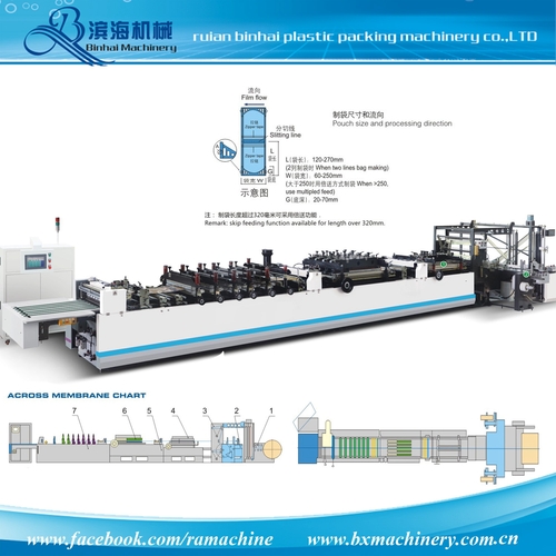 Laminated Film Stand Up Zipper Pouch Machine