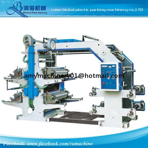 Normal Printing Machine 4 Colors Normal Speed Flexo Printing Machine